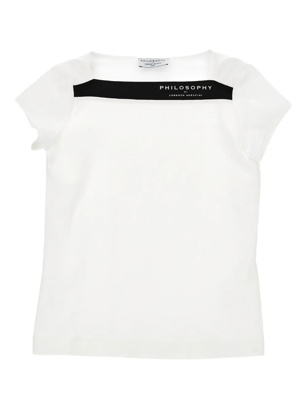 Philosophy Di Lorenzo Serafini Kids T-shirt con scollo quadrato - Bianco