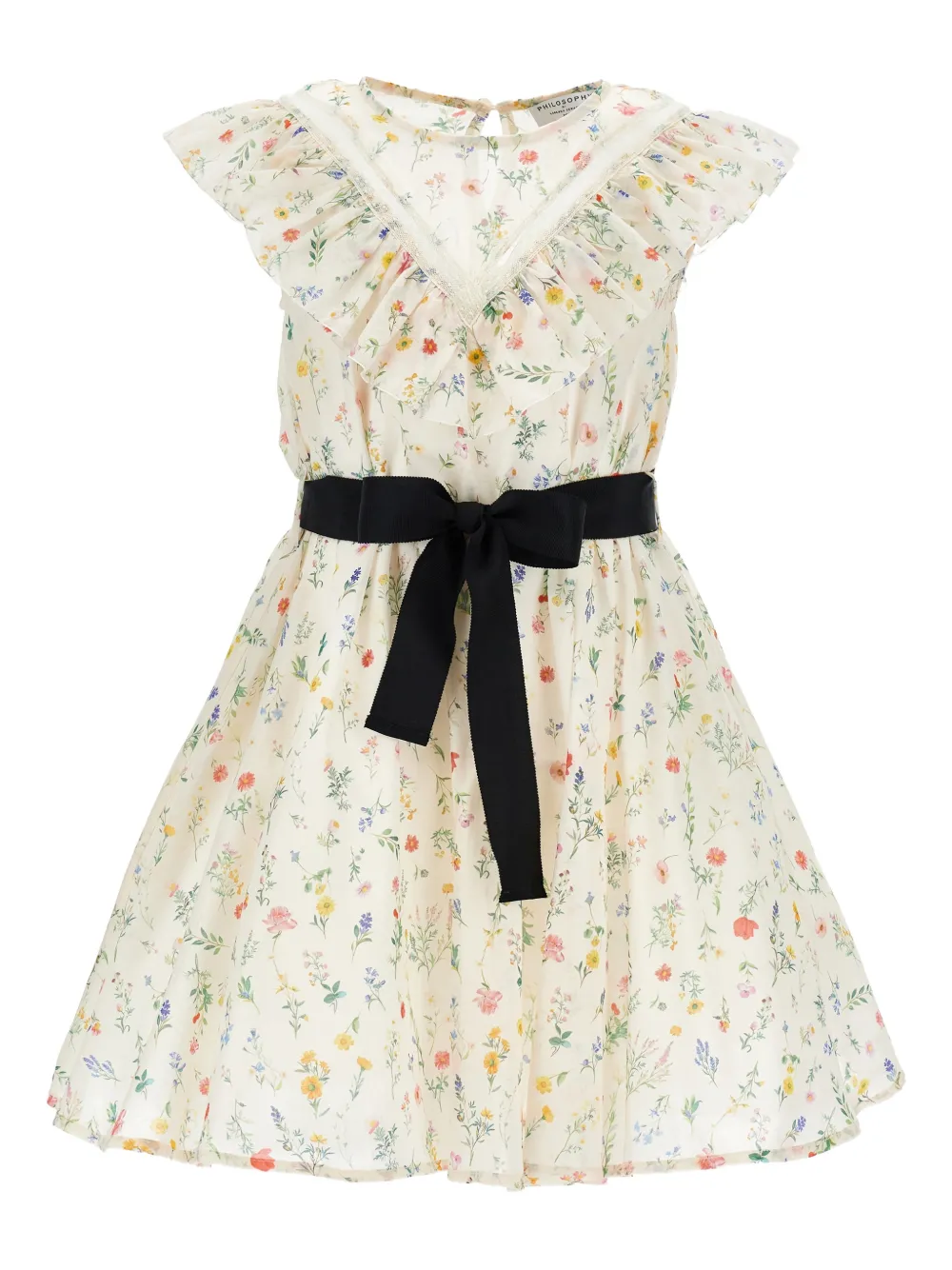 ruffled-floral dress