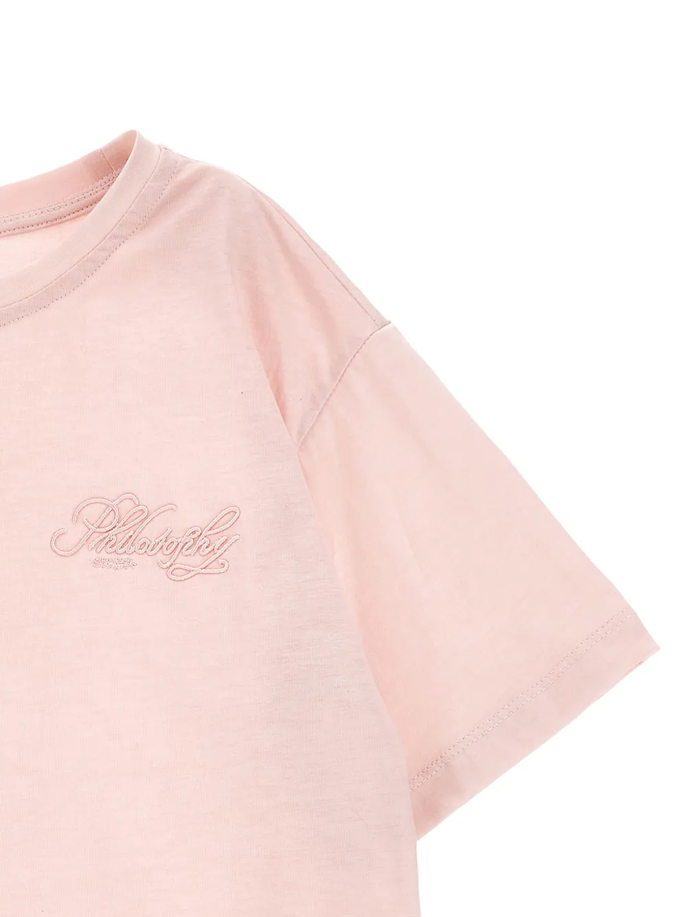 Philosophy Di Lorenzo Serafini Kids T-shirt met borduurwerk Roze