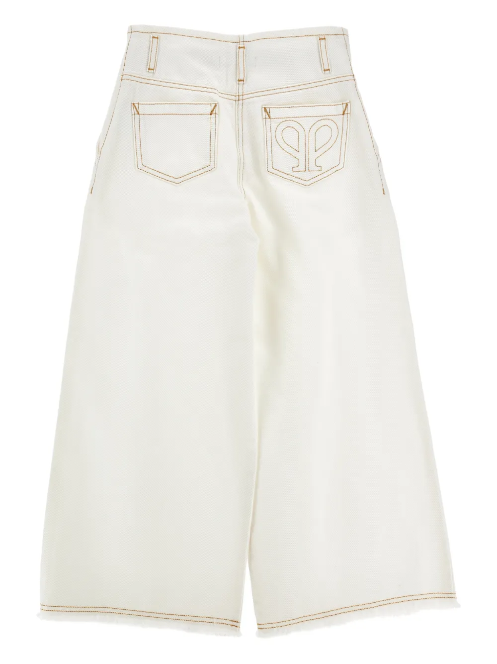 Philosophy Di Lorenzo Serafini Kids Jeans met franje afwerking Wit