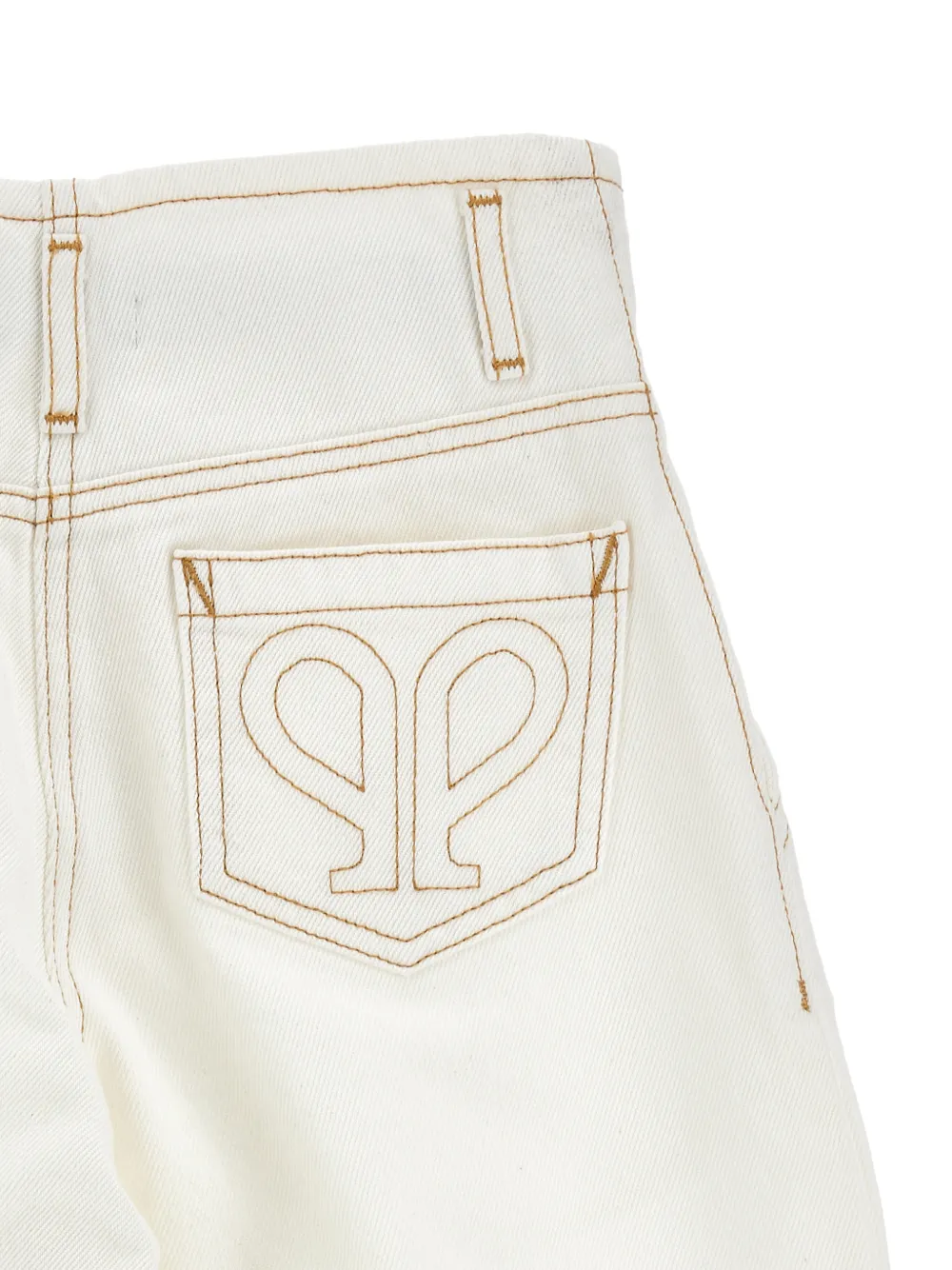 Philosophy Di Lorenzo Serafini Kids Jeans met franje afwerking Wit