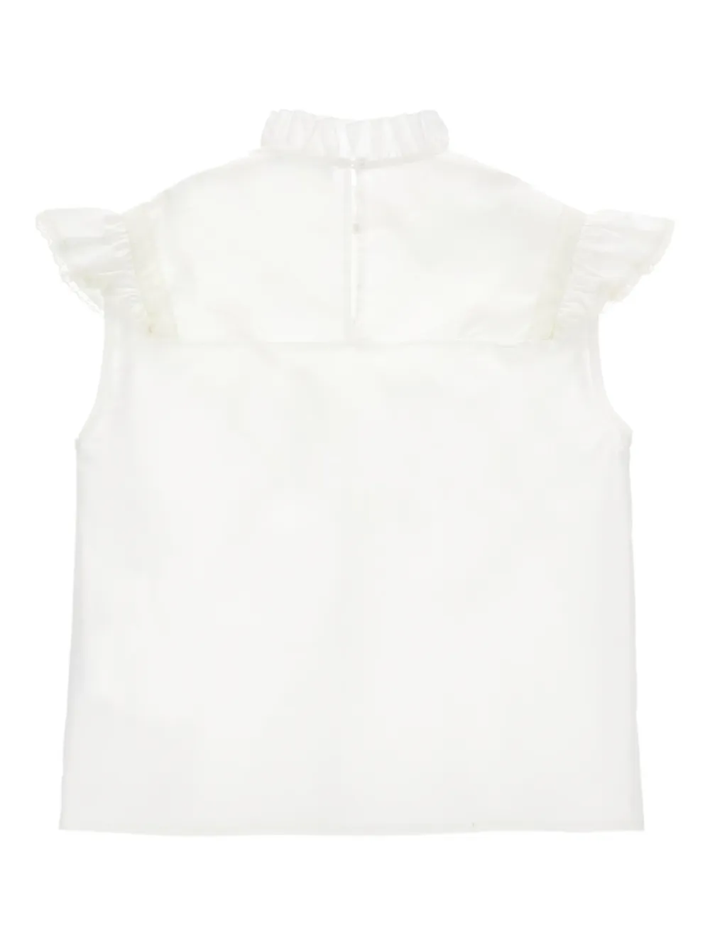 Ruffled-Check Blouse