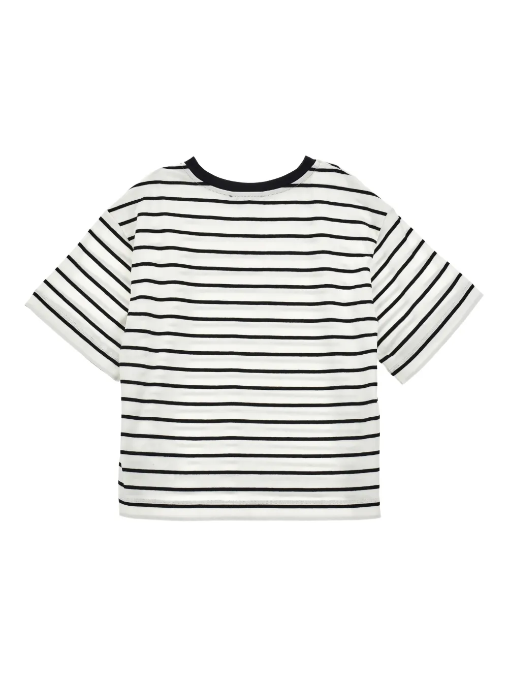Philosophy Di Lorenzo Serafini Kids Gestreept T-shirt met ronde hals Wit