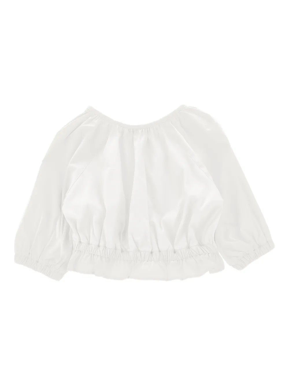Philosophy Di Lorenzo Serafini Kids Top met ruches en borduurwerk Wit