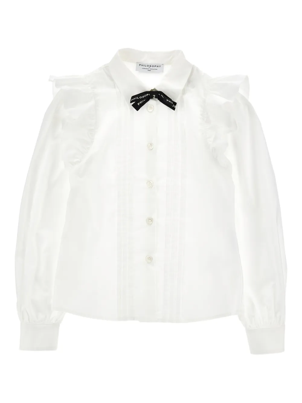 Philosophy Di Lorenzo Serafini Kids Camicia con ruches - Bianco