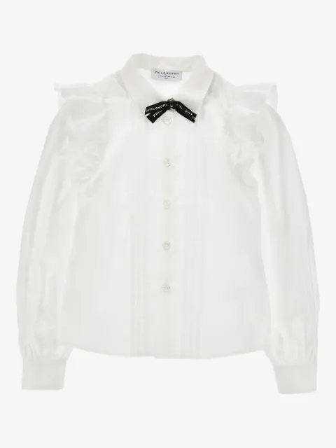 Philosophy Di Lorenzo Serafini Kids ruffled-bow shirt
