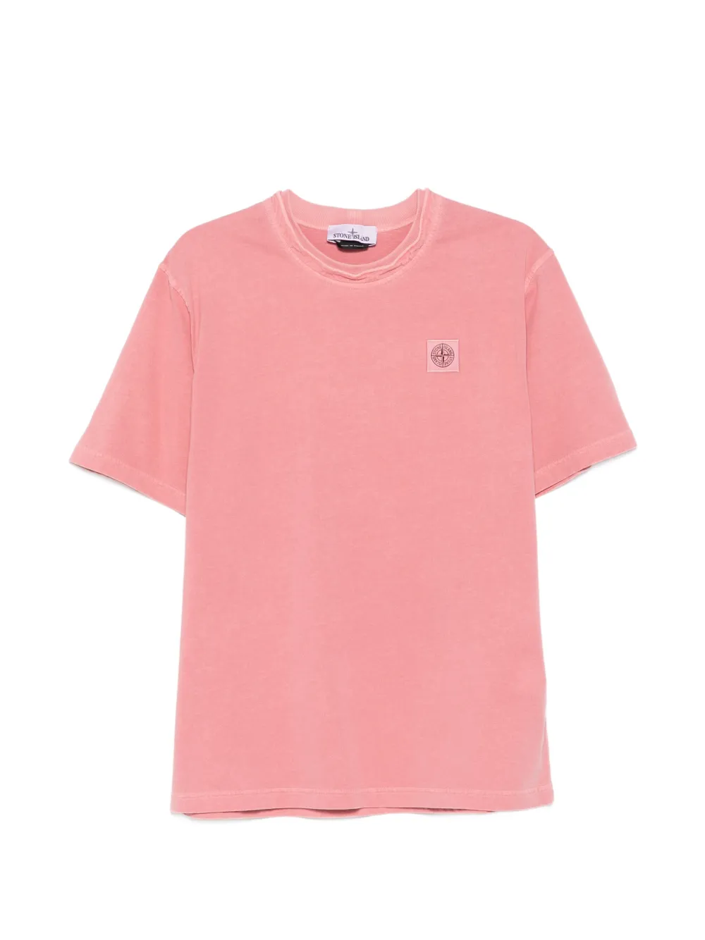 Stone Island compass-patch T-shirt - Rosa