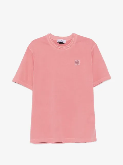 Stone Island 2100020 combed organic cotton jersey 'old effect' T-shirt
