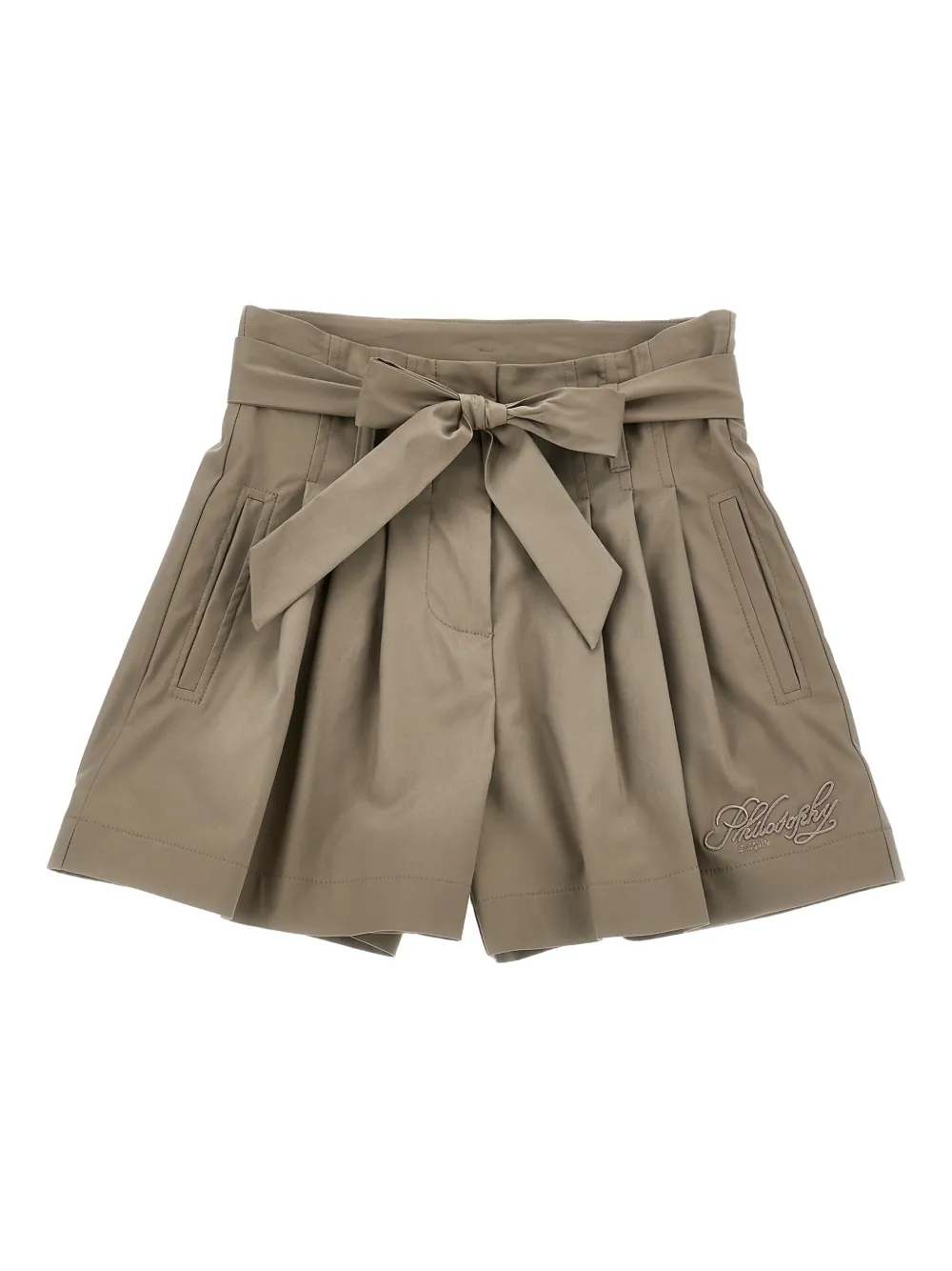 Philosophy Di Lorenzo Serafini Kids Shorts con ricamo - Toni neutri