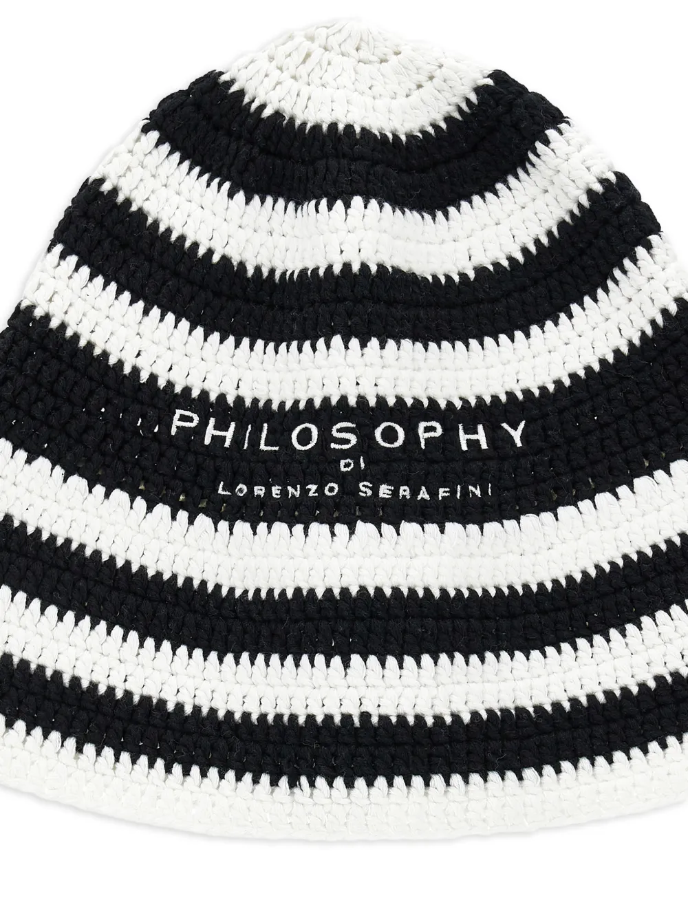 Philosophy Di Lorenzo Serafini Kids Gestreepte muts Zwart