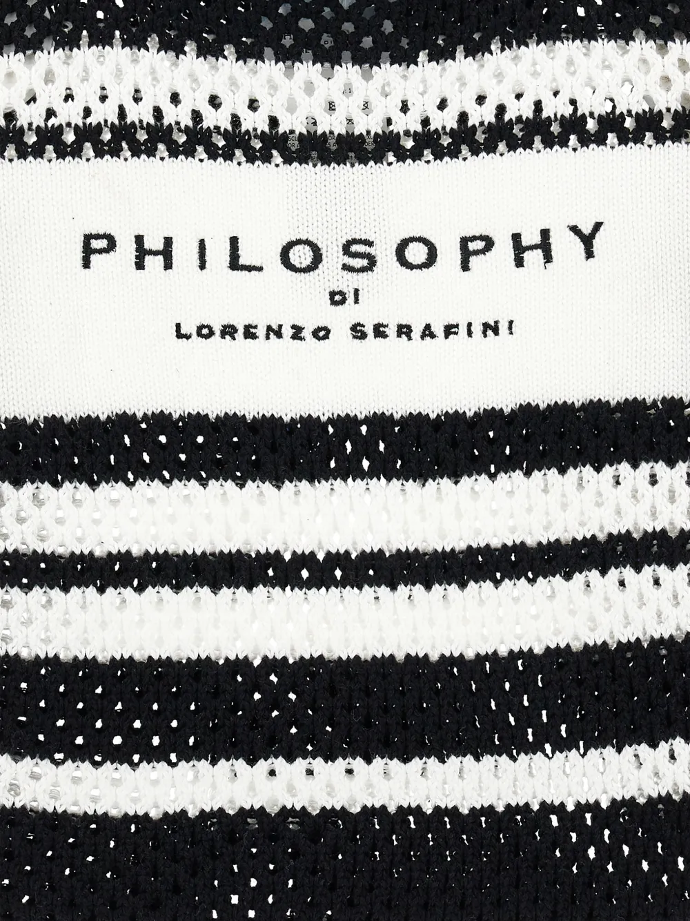 Philosophy Di Lorenzo Serafini Kids Gestreepte shopper Wit