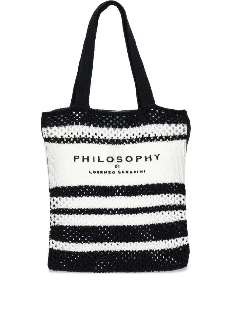 Philosophy Di Lorenzo Serafini Kids striped tote bag