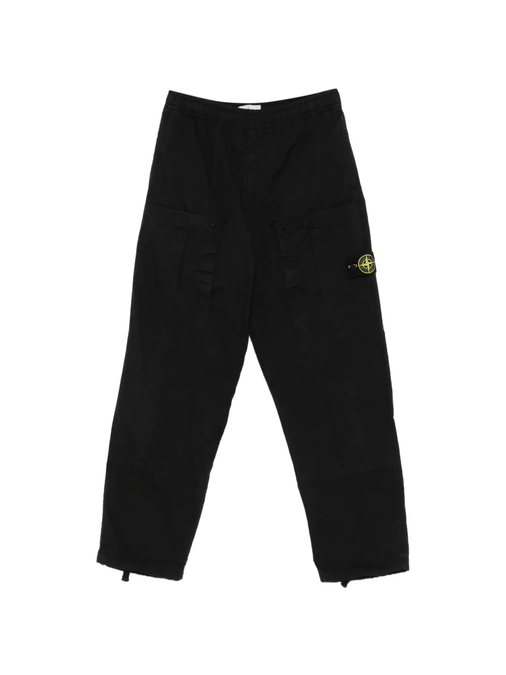 Stone Island Compass-patch cargo pants - Nero