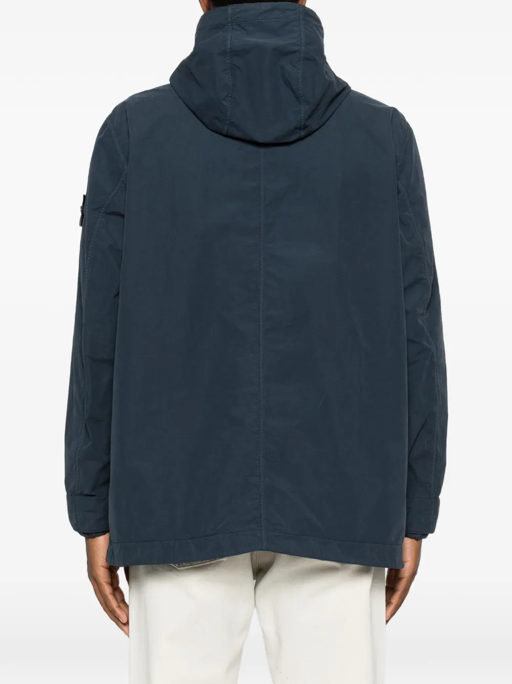 Stone Island 4100079 David Light-TC_S.I. Ghost jack met capuchon Blauw