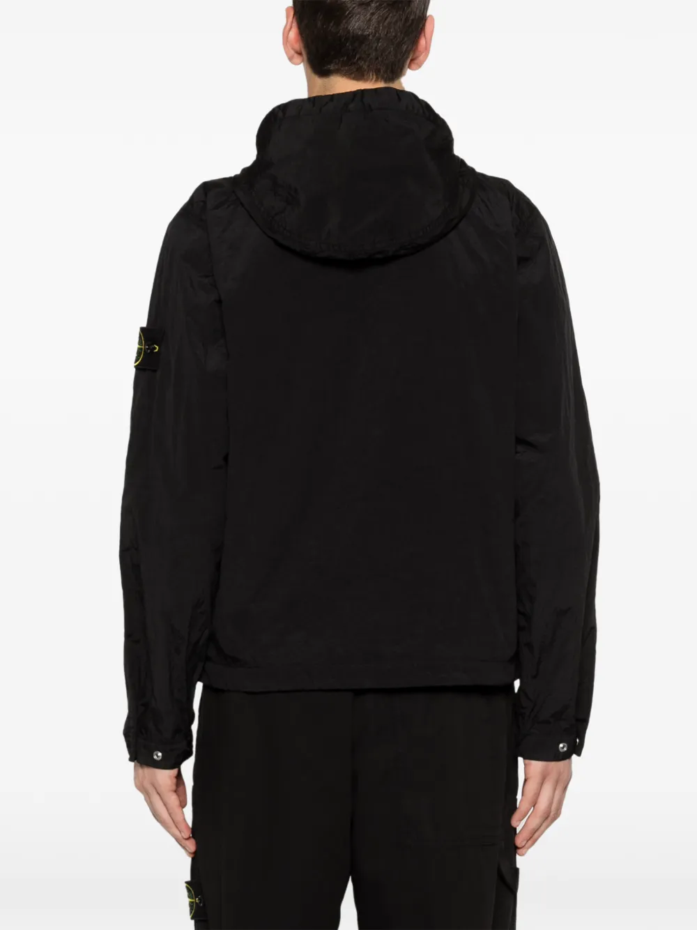Stone Island Jack met Compass-logopatch Zwart