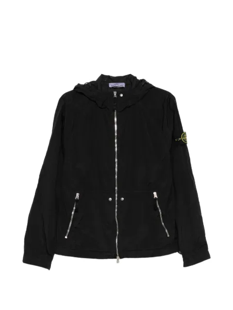 Stone Island Compass-patch hooded jacket