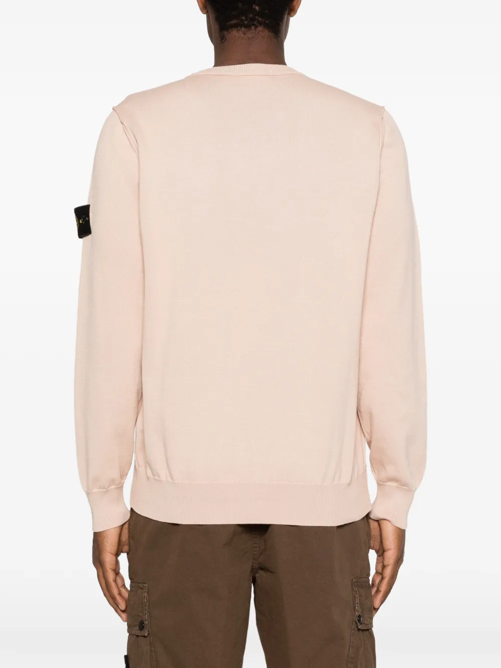 Stone Island Hoodie met patch Roze