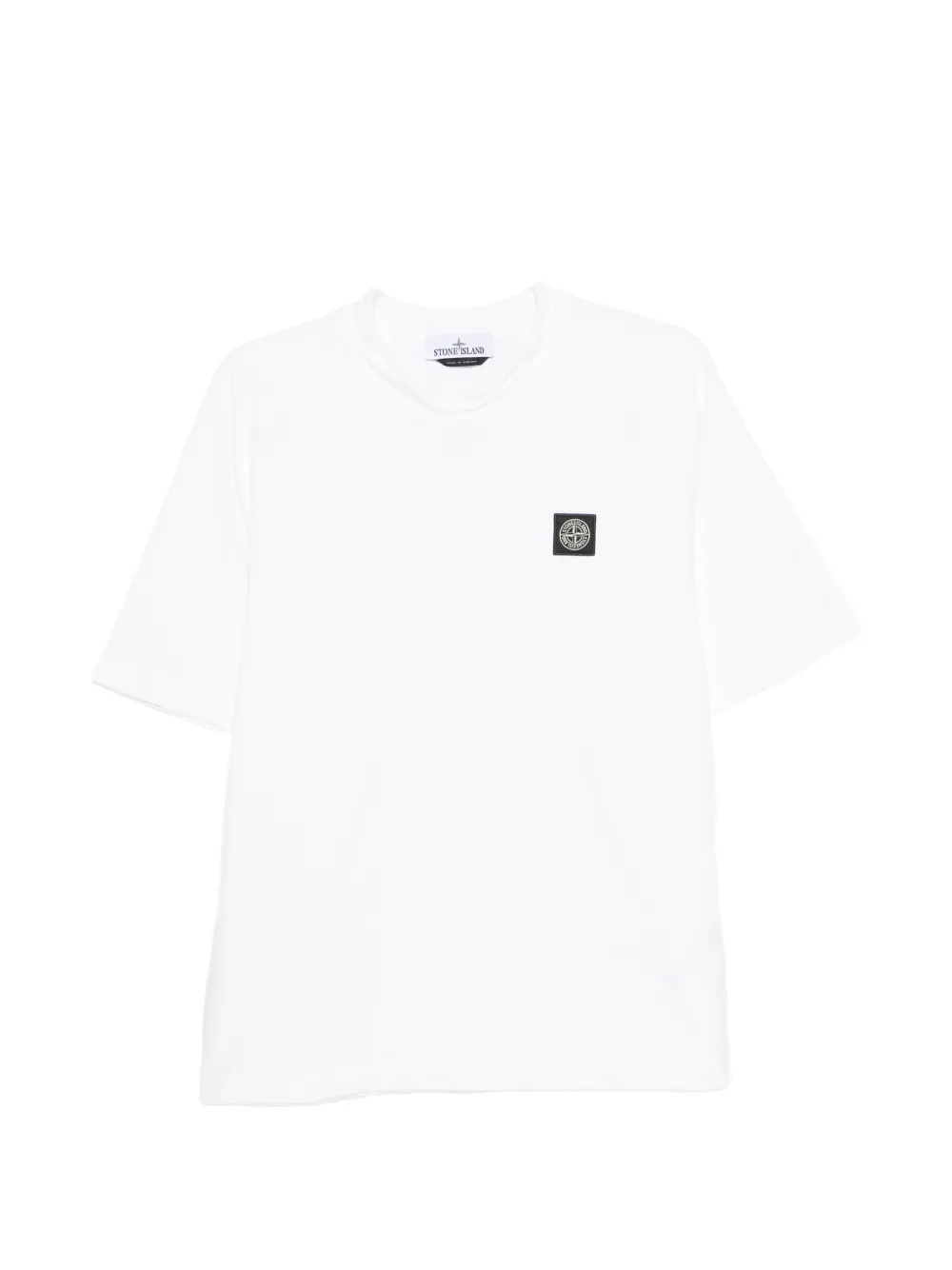 Stone Island logo-patch T-shirt - Bianco