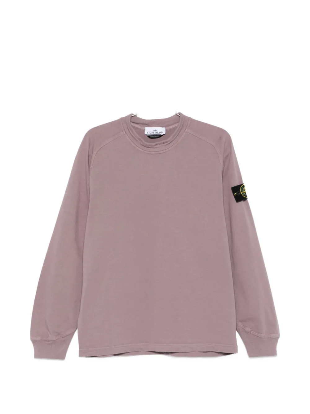 Stone Island Compass-patch Sweatshirt In Pink