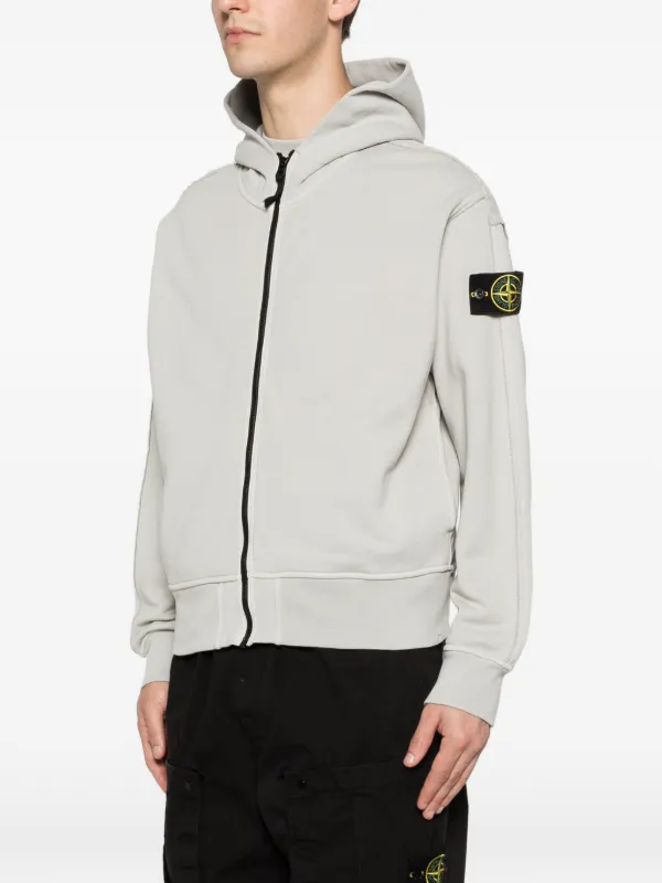Stone Island ジップアップ パーカー | グレー | FARFETCH JP