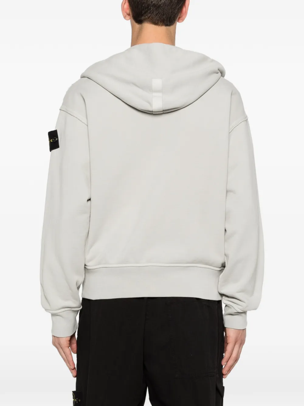 Stone Island Hoodie met patch Grijs