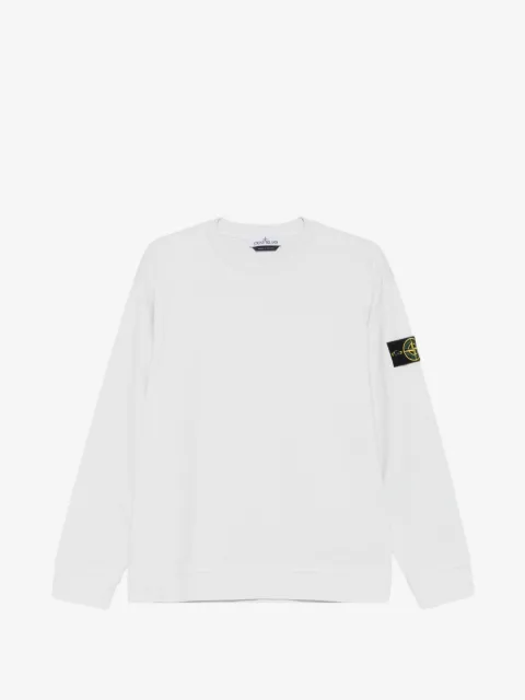 Stone Island 6100057 heavy organic cotton jersey sweatshirt