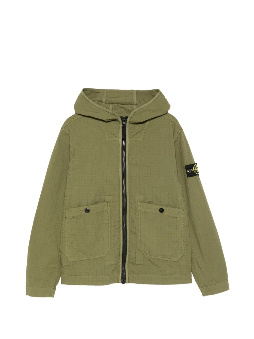 Stone Island Junior hooded parka jacket - Verde