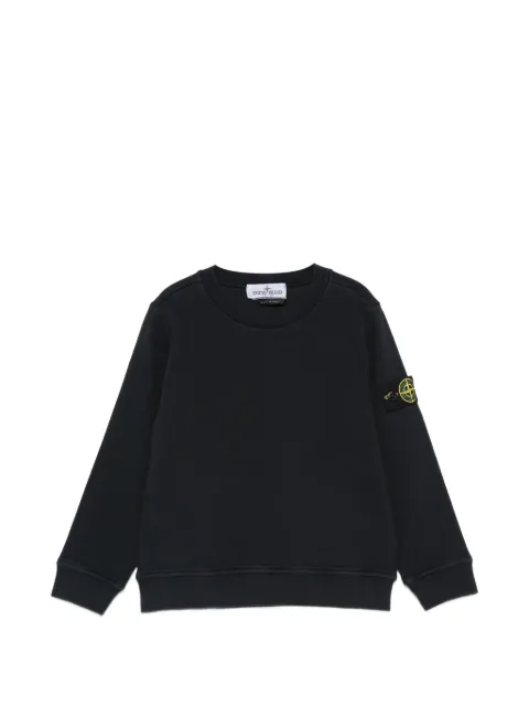 Stone Island Junior logo-badge sweatshirt