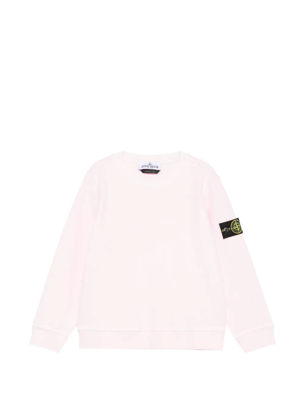 Stone Island Junior logo-patch sweatshirt - Rosa