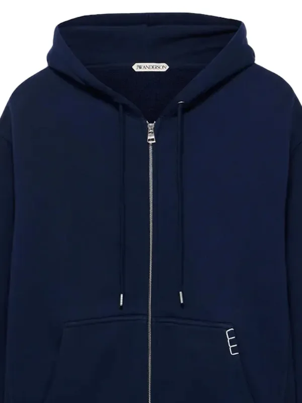 JW Anderson ジップアップ パーカー | ブルー | FARFETCH JP