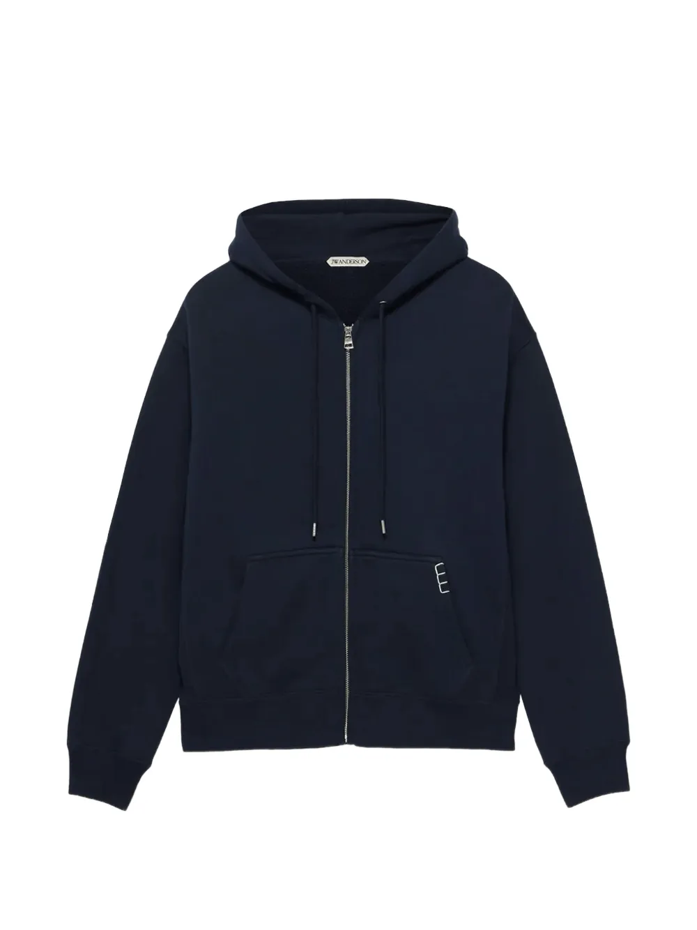 JW Anderson cotton zip-up hoodie - Blue