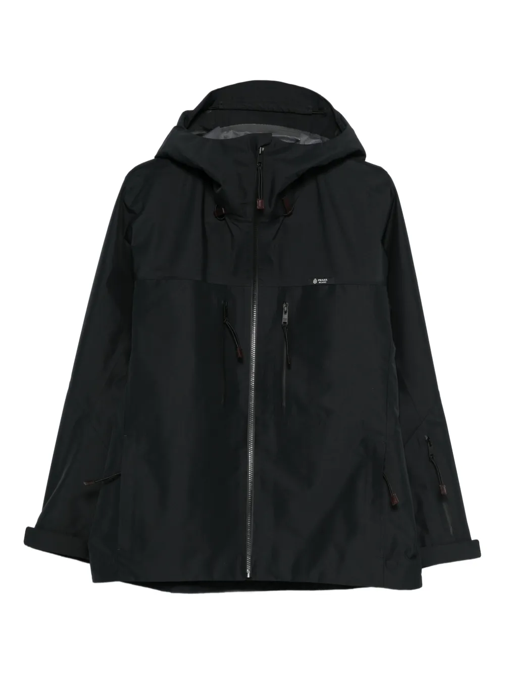 Prada hooded zip-up jacket - Nero