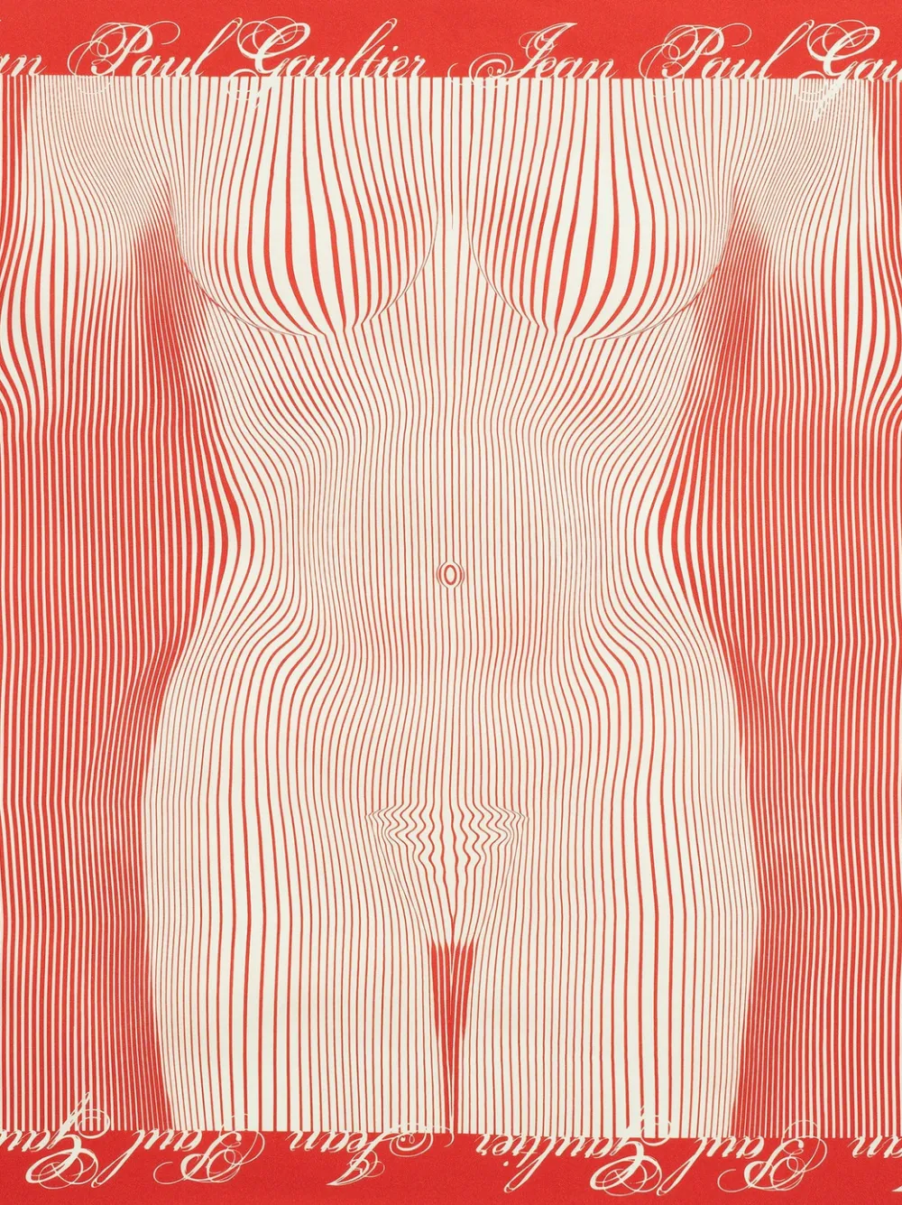 pinstripe body morphing scarf