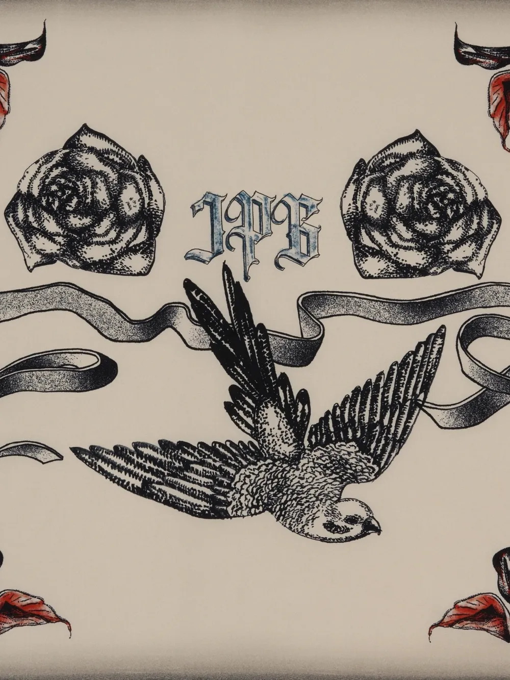 Jean Paul Gaultier mascada de seda con pájaros estampados | Image 2