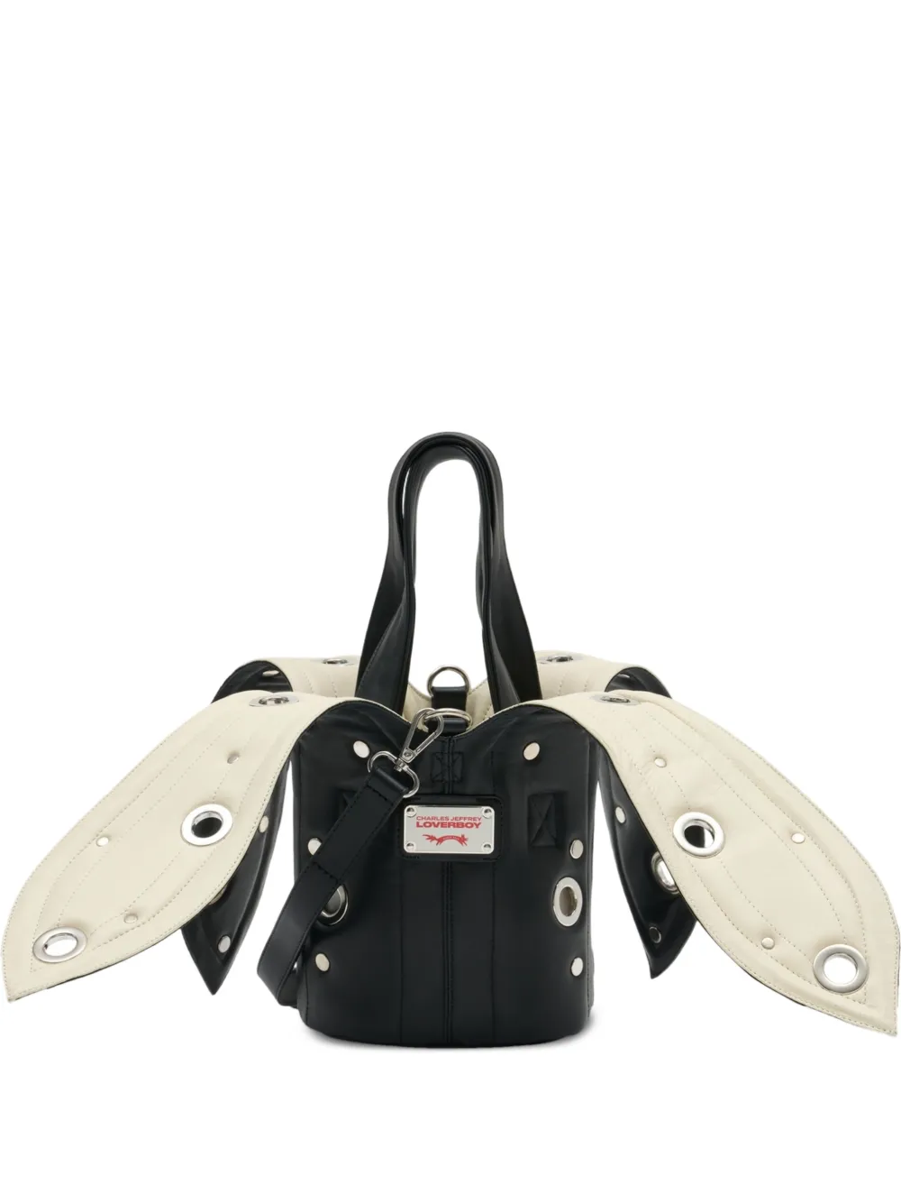 Charles Jeffrey Loverboy two-handle eyelet-detail tote bag | Black | Image 1