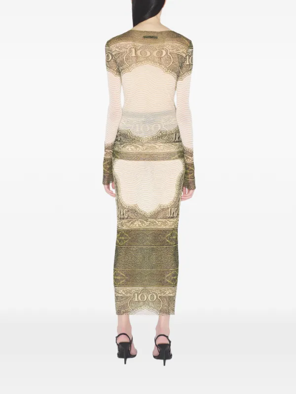 Jean Paul Gaultier long-sleeve Printed Top | Neutrals | FARFETCH JO