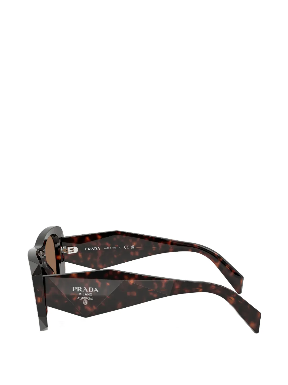  Prada Eyewear Oversized Sunglasses - Brown 