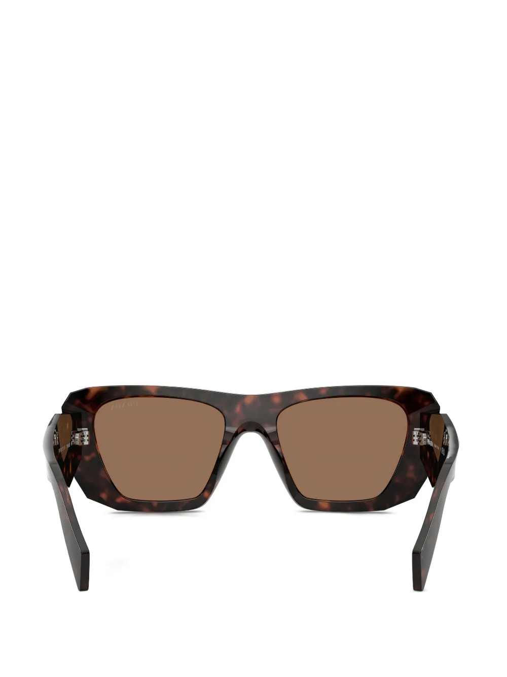 Prada Eyewear Zonnebril met oversized montuur Bruin