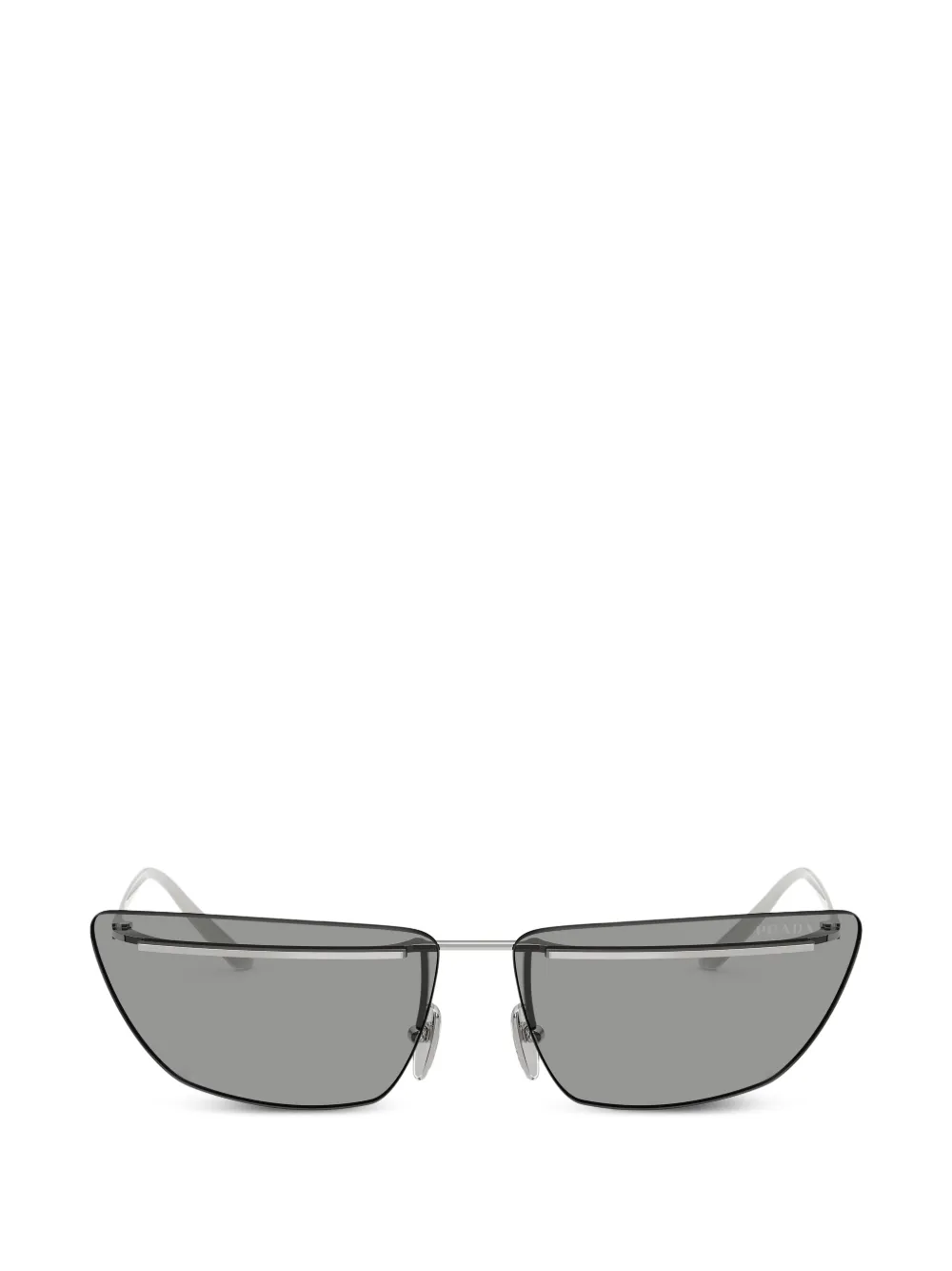 Prada Eyewear Occhiali da sole con montatura a giorno - Argento