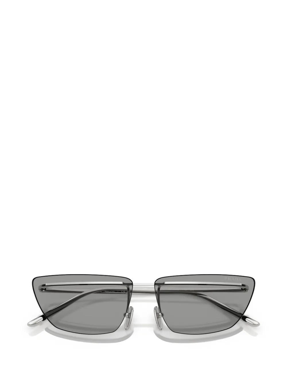 Prada Eyewear Zonnebril met randloos montuur Zilver