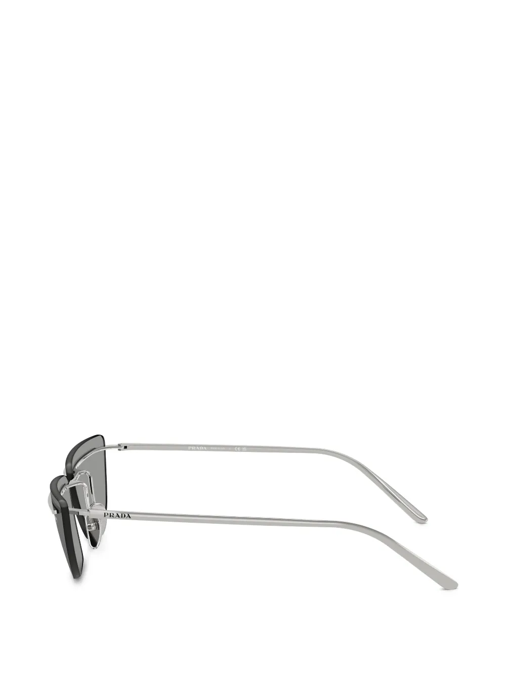  Prada Eyewear Rimless Sunglasses - Silver 