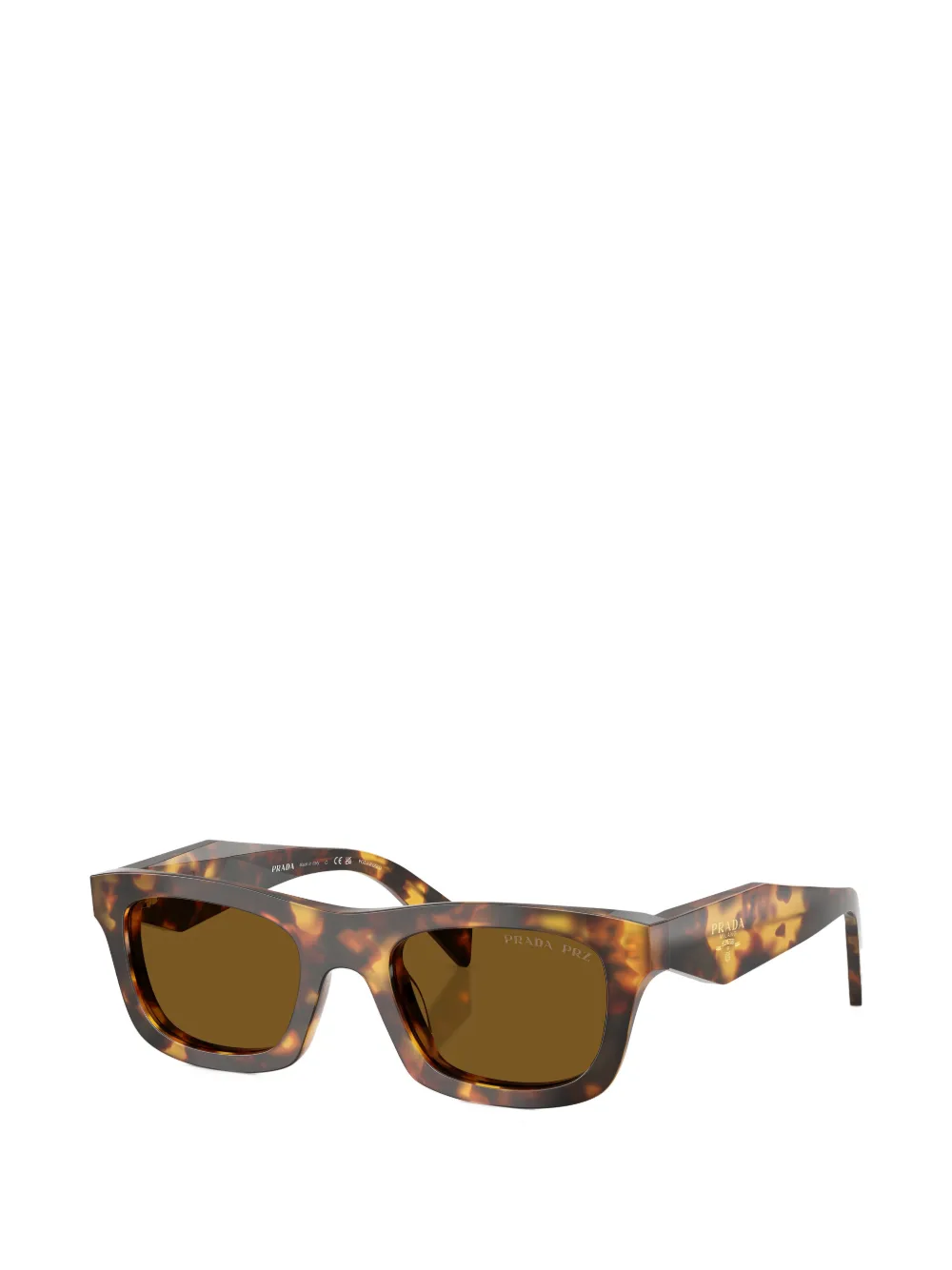 Prada Eyewear Zonnebril met Prada-logo Bruin