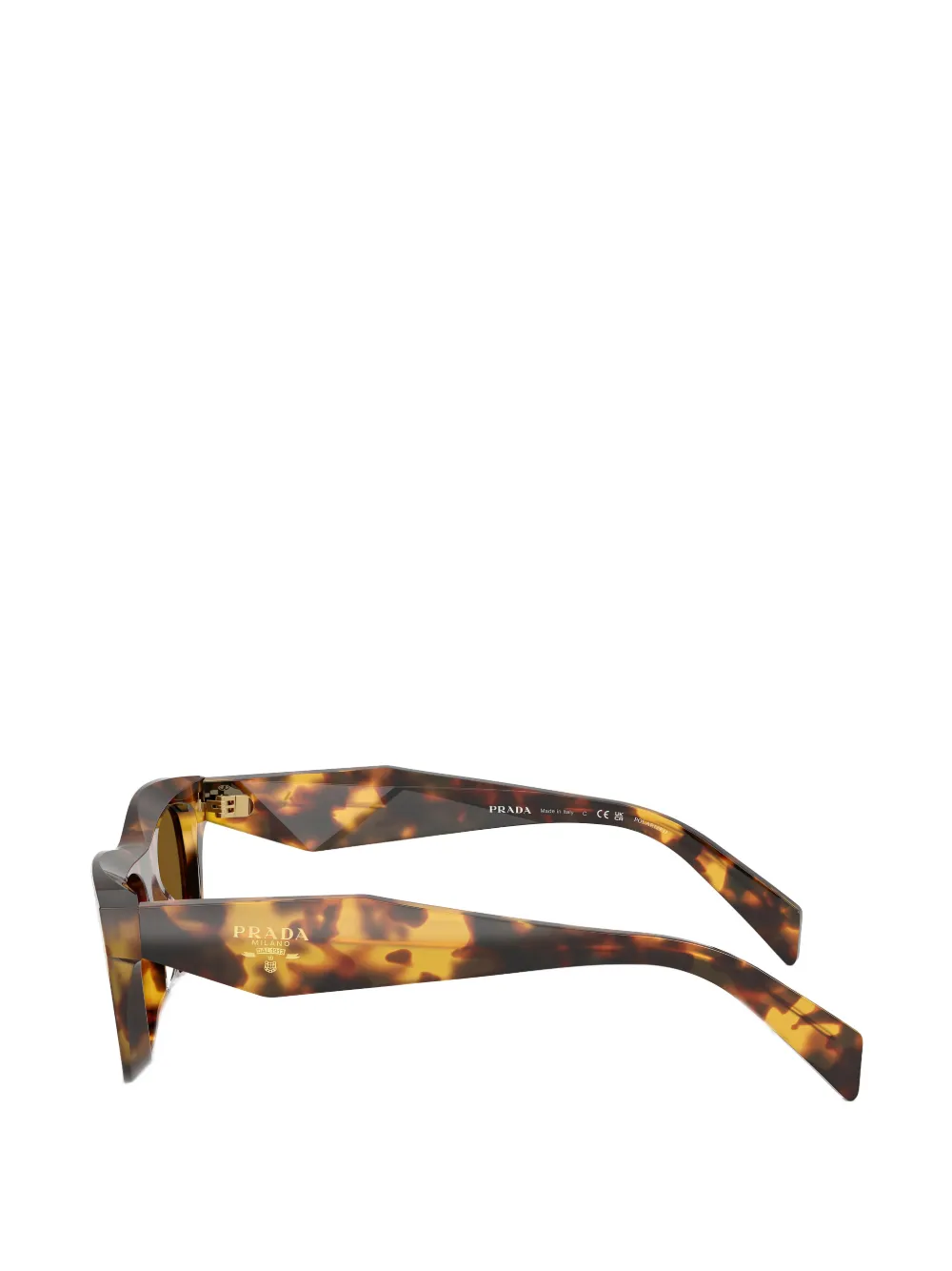 Prada Eyewear Zonnebril met Prada-logo Bruin