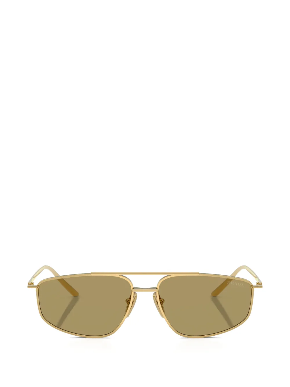 Prada Eyewear Occhiali da sole geometrici - Oro