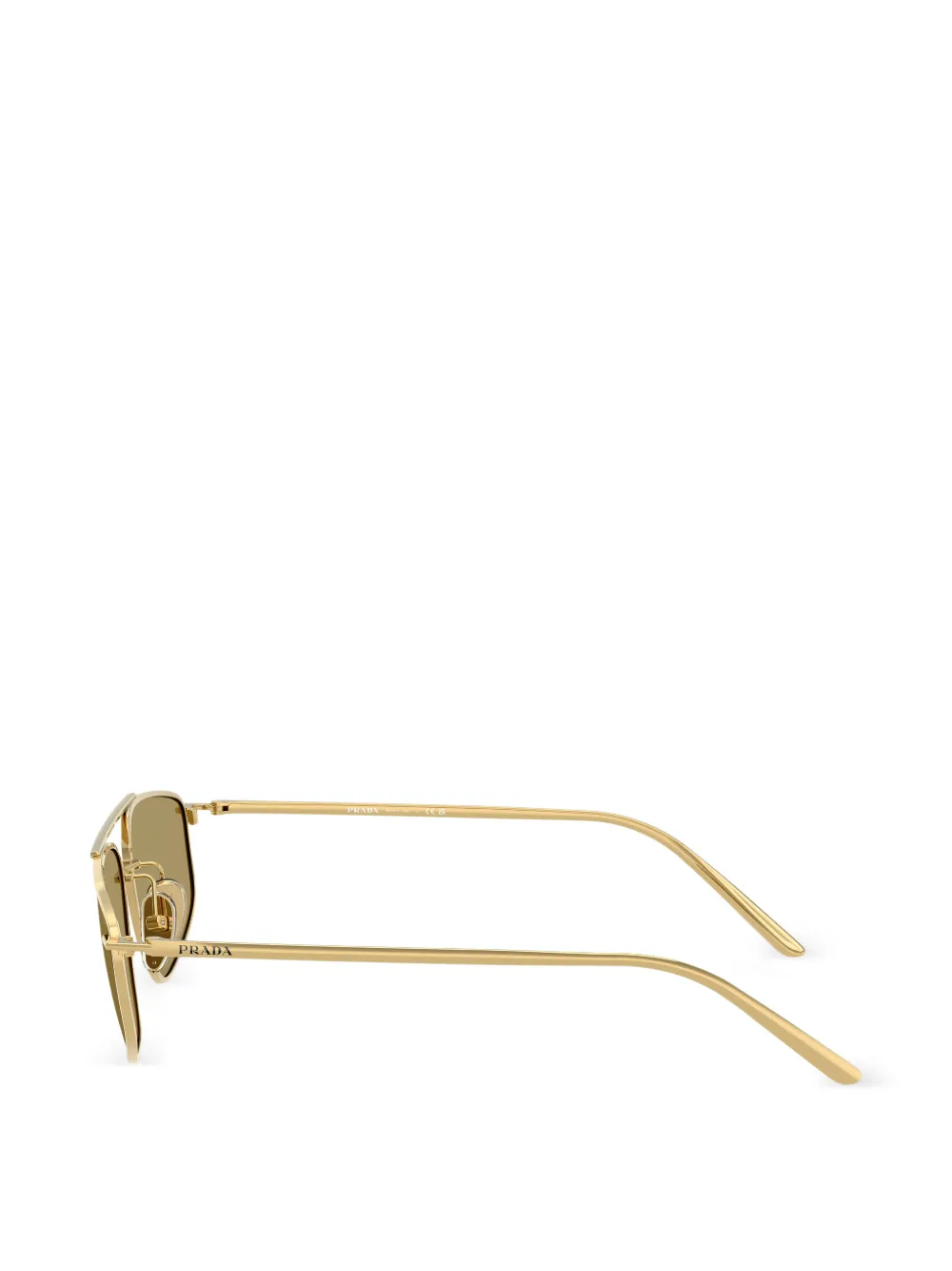  Prada Eyewear Geometric Sunglasses - Gold 