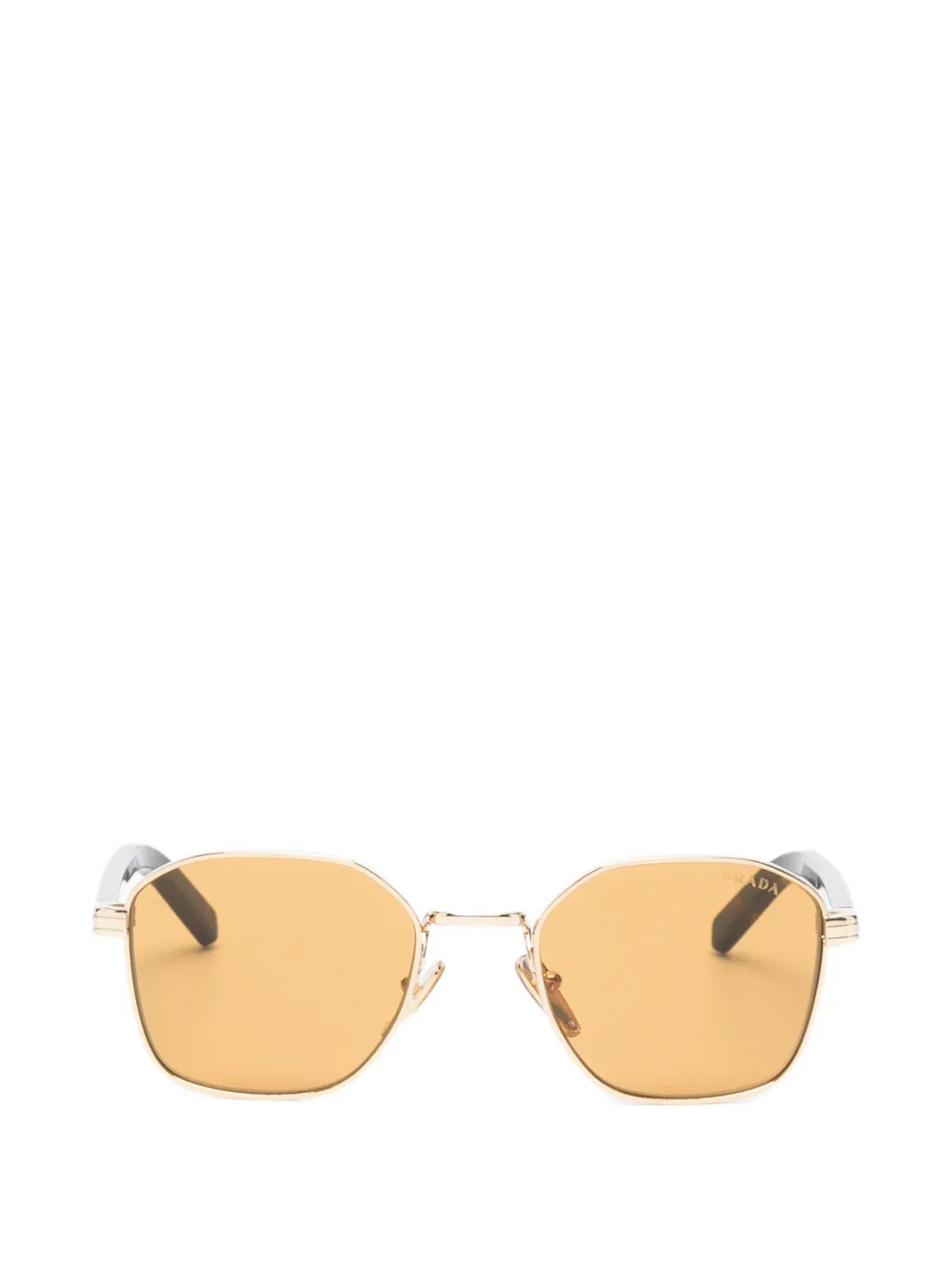 Prada Eyewear Zonnebril met geometrisch montuur Goud