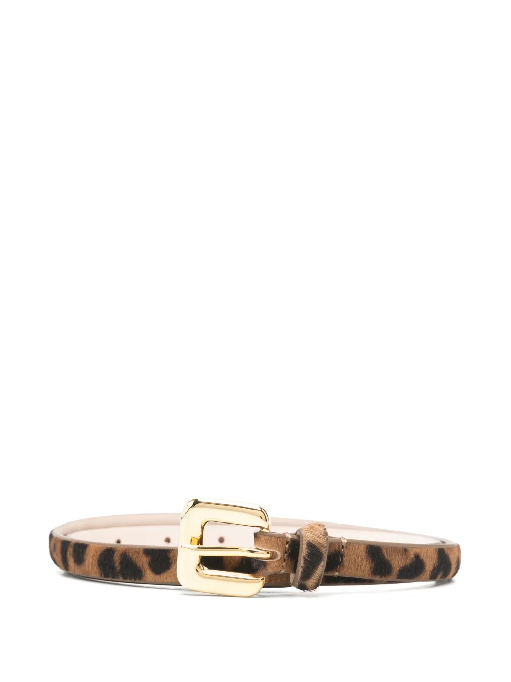 Déhanche Mara jaguar-print buckled belt - Marrone