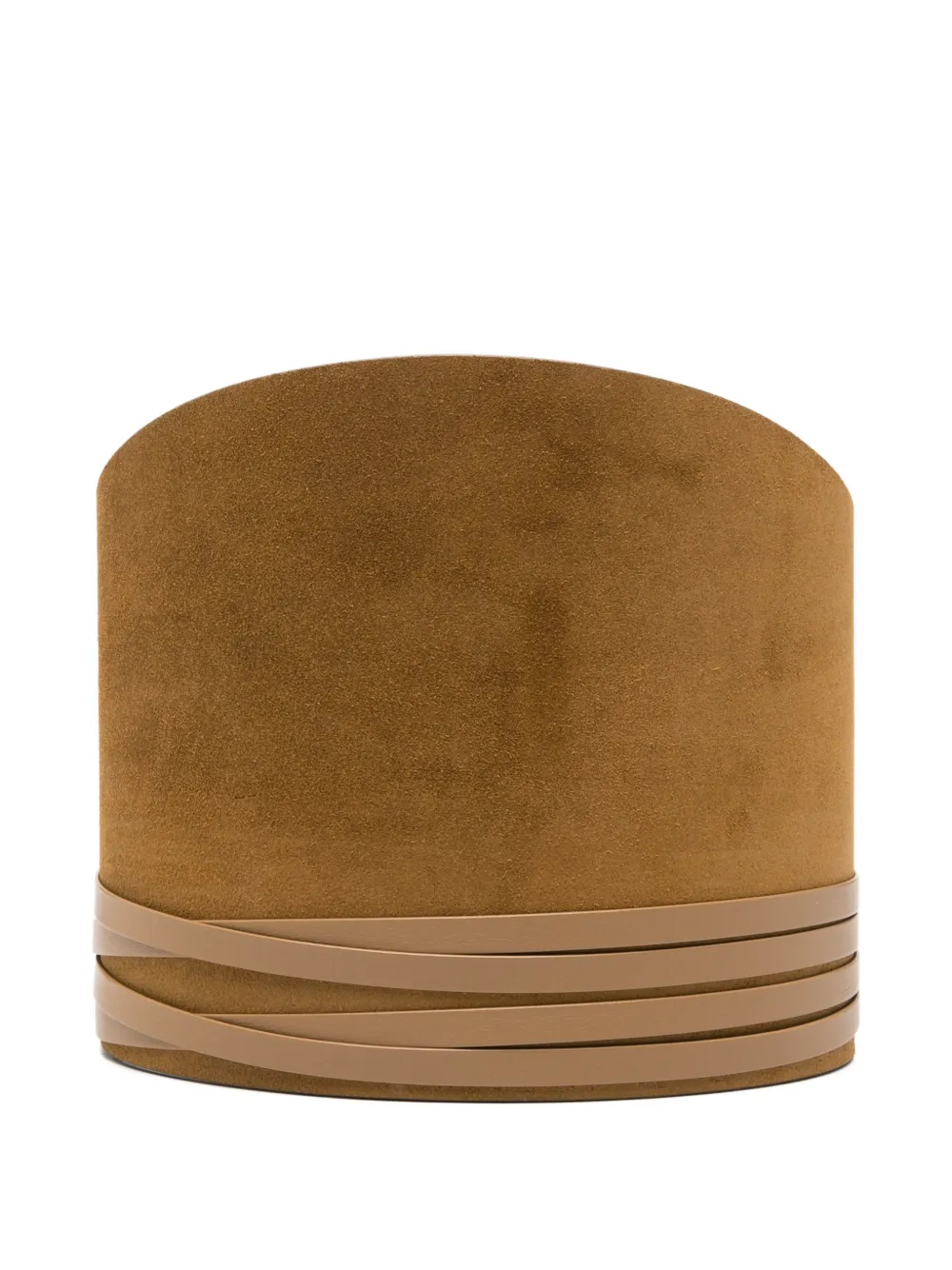 Déhanche corset suede belt - Marrone