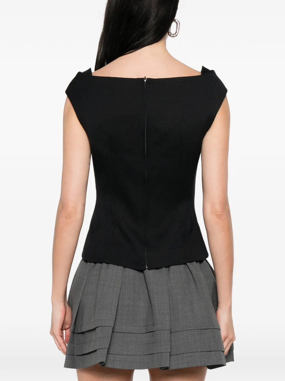 SHUSHU/TONG Bow-embellishment Blouse in Blue, view 4
