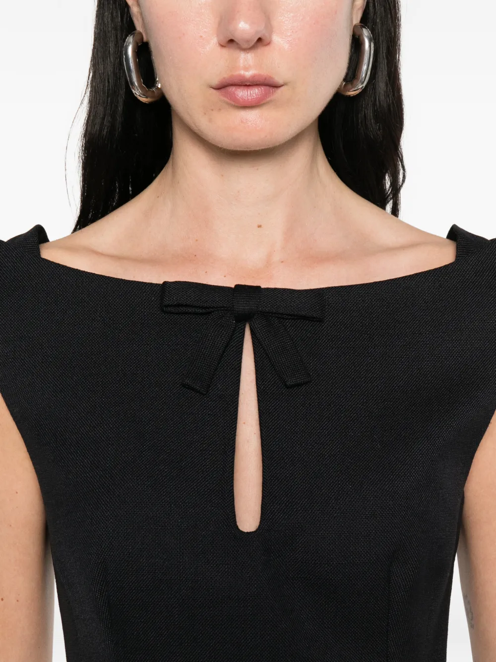SHUSHU/TONG Bow-embellishment Blouse in Blue, view 5